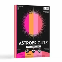 Best Pirce 🔥 Colored Paper Astrobrights Sunset Color Paper, 8.5" X 11", 24 Lb./89 Gsm, Assorted Colors, 200 Sheets/Pack (91645) 😀