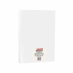 Outlet 🎁 Jam® Cardstock Paper JAM Paper Strathmore 80 Lb. Cardstock Paper, 8.5" X 14", Bright White Wove, 50 Sheets/Pack (17428894) 🎁