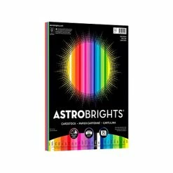 Deals 😍 Card Stock Astrobrights Spectrum 65 Lb. Cardstock Paper, 8.5" X 11", Assorted Colors, 75 Sheets/Pack (80944-01) ⭐