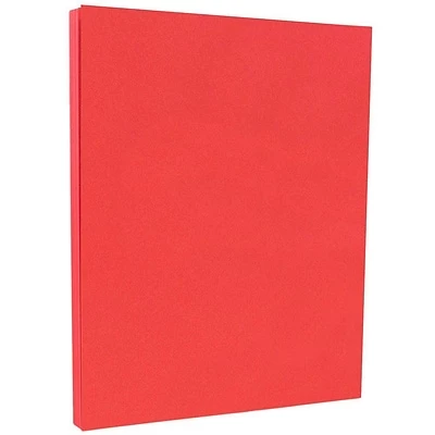 Outlet ❤️ JAM Paper® Smooth Colored Paper, 24 Lbs., 8.5 X 11, Red Recycled, 50 Sheets/Pack (151023A) 🛒 - Image 2