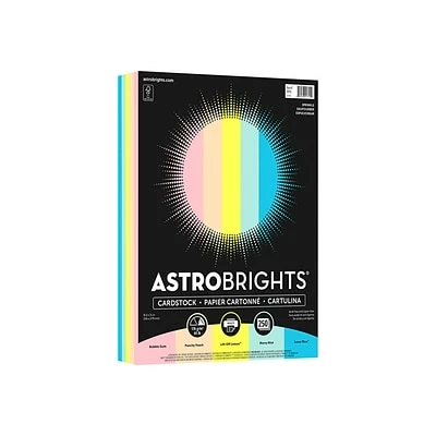 Promo 🤩 Card Stock Astrobrights 65 Lb. Cardstock Paper, 8.5" X 11", Assorted Colors, Pack (91715) ❤️