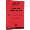 Best Sale 💯 JAM Paper® Smooth Colored Paper, 24 Lbs., 8.5" X 14", Red Recycled, 100 Sheets/Pack (101337) ✔️