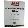 Coupon ⭐ JAM Paper Metallic Colored Paper, 32 Lbs., 8.5" X 11", Silver Stardream, 100 Sheets/Pack (173SD8511SI120) 🎉