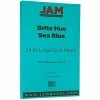 New 💯 JAM Paper® Smooth Colored Paper, 24 Lbs., 8.5" X 14", Sea Blue Recycled, 100 Sheets/Pack (16728245) 🌟