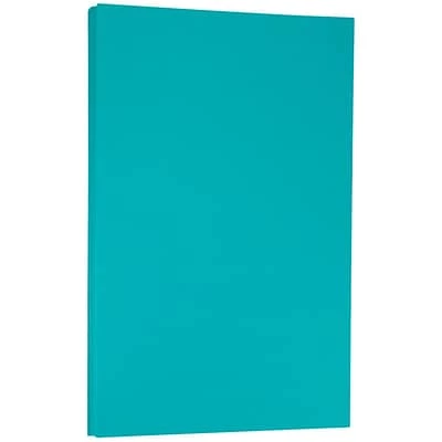 New 💯 JAM Paper® Smooth Colored Paper, 24 Lbs., 8.5" X 14", Sea Blue Recycled, 100 Sheets/Pack (16728245) 🌟 - Image 2