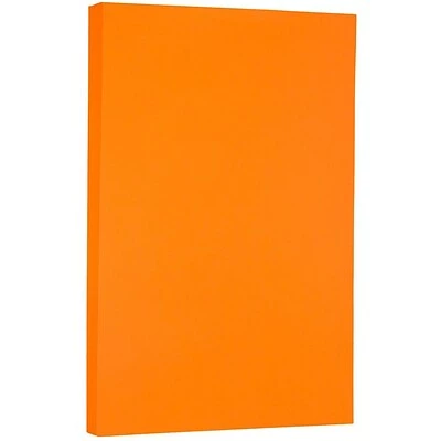 Coupon ✨ JAM Paper® Smooth Colored Paper, 24 Lbs., 8.5" X 14", Orange Recycled, 100 Sheets/Pack (103689) ⭐ - Image 2
