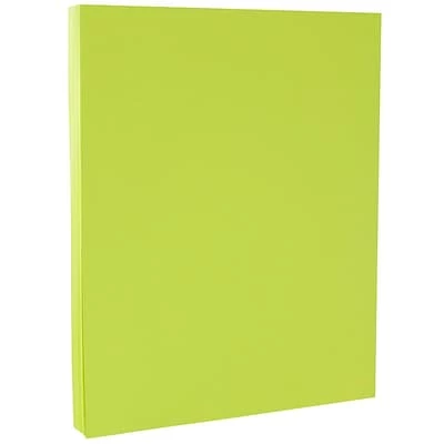 Best Pirce ✨ JAM Paper® Smooth Colored Paper, 24 Lbs., 8.5" X 11", Ultra Lime Green, 500 Sheets/Ream (104034B) 😍 - Image 2