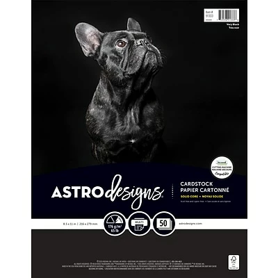 Flash Sale 🎉 Card Stock Neenah Paper Creative Collection 65 Lb. Cardstock Paper, 8.5" X 11", Black, 50 Sheets/Ream (91333-01) ❤️