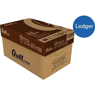 Cheapest ❤️ Quill Brand® Premium Multi-Purpose Paper Quill Brand® 11" X 17" Premium Multipurpose Paper, 20 Lbs., 97 Brightness, 500 Sheets/Ream 5 Reams/Carton (X111720CT) ❤️