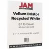 Promo 🧨 Card Stock JAM Paper Vellum Bristol 67 Lb. Cardstock Paper, 8.5" X 11", White, 50 Sheets/Pack (169834) 😍
