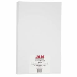 Best deal 😉 Jam® Cardstock Paper JAM Paper Vellum Bristol 67 Lb. Cardstock Paper, 8.5" X 14", White Vellum Bristol, 50 Sheets/Pack (16928437) 🥰
