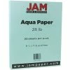 Hot Sale 👍 JAM Paper Matte Colored Paper, 28 Lbs., 8.5" X 11", Aqua Blue, 50 Sheets/Pack (1524369) 👏