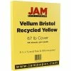 Brand new 🌟 Card Stock JAM Paper Vellum Bristol 67 Lb. Cardstock Paper, 8.5" X 11", Yellow, 50 Sheets/Pack (169838) 👏