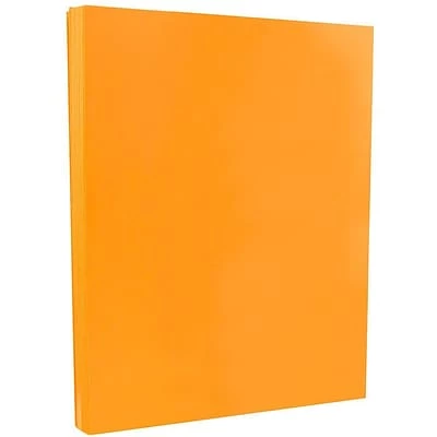 Hot Sale 🔥 Card Stock JAM Paper 65 Lb. Cardstock Paper, 8.5" X 11", Ultra Orange, 50 Sheets/Pack (151027) 🔔 - Image 2