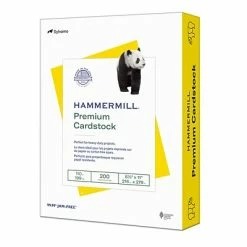 Cheapest 🎉 Card Stock 🔨 Hammermill Premium 110 Lb. Cardstock Paper, 8.5" X 11", Yellow, 200 Sheets/Ream (168370R) 🔔