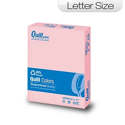 Best reviews of 😉 Colored Paper Quill Brand® 30% Recycled Multipurpose Paper, 20 Lbs., 8.5" X 11", Pink, 500 Sheets/Ream (720567) ⭐ - Image 2
