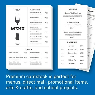 Hot Sale ⭐ Card Stock 🔨 Hammermill Premium 110 Lb. Cardstock Paper, 8.5" X 11", White, 600 Sheets/Carton (168380) 🔥 - Image 3