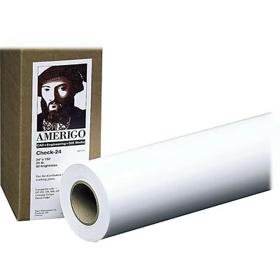 New 🧨 PM Company® Check-24 Wide Format Paper PM Company Amerigo Check-24 Wide Format CAD Paper, 🧥 Coated, 24" X 150' (45151) 🌟 - Image 2