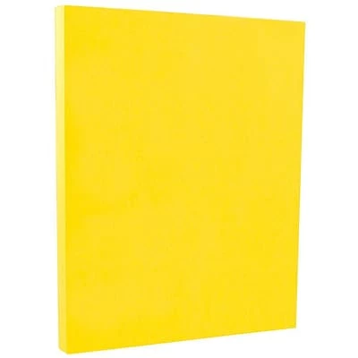 Budget 🧨 JAM Paper® Smooth Colored Paper, 24 Lbs., 8.5" X 11", Yellow Recycled, 500 Sheets/Ream (103945B) 🤩 - Image 2