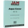 Coupon 🔔 Card Stock JAM Paper 80 Lb. Cardstock Paper, 8.5" X 11", Aqua Blue, 50 Sheets/Pack (1524370) 😉