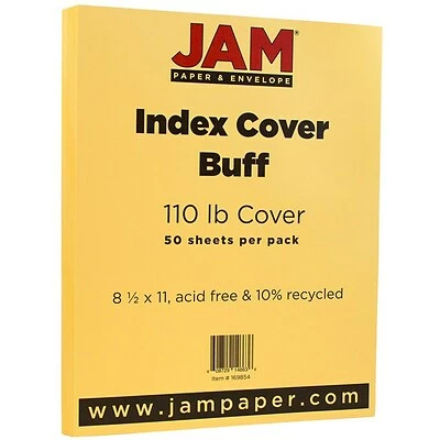 Flash Sale 😍 Card Stock JAM Paper Vellum Bristol 110 Lb. Cardstock Paper, 8.5" X 11", Light Orange, 50 Sheets/Pack (169854) 🎁
