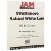 Deals 🛒 Jam® Strathmore Cover Cardstock JAM Paper Strathmore 88 Lb. Cardstock Paper, 8.5" X 11", Natural White, 50 Sheets/Pack (301015) 👍