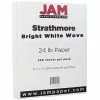 Best reviews of ❤️ Jam® Linen Paper JAM Paper® Strathmore 24lb Paper, 8.5 X 11, Bright White Wove, 100 Sheets/Pack (300220) 🔥