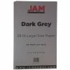 Best deal 🎁 JAM Paper Matte Colored Paper, 28 Lbs., 8.5" X 14", Dark Gray, 50 Sheets/Pack (64429530) 🌟