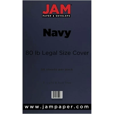 Top 10 ✨ Jam® Cardstock Paper JAM Paper 80 Lb. Cardstock Paper, 8.5" X 14", Navy Blue, 50 Sheets/Pack (64429515) 😉 - Image 3