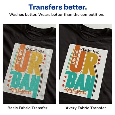 Budget 👏 Avery® Light Fabric Transfer Paper Avery Heat Transfer Paper For Dark Fabrics, 8.5" X 11", Inkjet, 5 Transfers/Pack (3279) 🧨 - Image 2