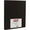 Buy ⭐ Jam® Linen Cover Cardstock JAM Paper 80 Lb. Cardstock Paper, 8.5" X 11", Black, 50 Sheets/Pack (6293359) 😍
