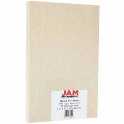 Flash Sale 🤩 Jam® Cardstock Paper JAM Paper Parchment 65 Lb. Cardstock Paper, 8.5" X 14", Brown, 50 Sheets/Pack (17128861) ❤️
