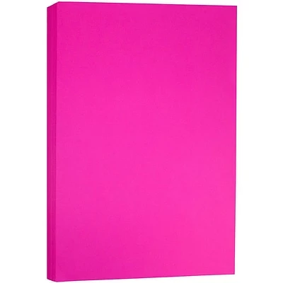 Best Pirce 🤩 JAM Paper® Matte Colored Paper, 24 Lbs., 11" X 17", Ultra Fuchsia Pink, 100 Sheets/Pack (16728461) 🤩 - Image 2