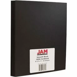 Best Pirce 🎁 Jam® Cardstock Paper JAM Paper Extra Heavyweight 130 Lb. Cardstock Paper, 8.5" X 11", Black, 25 Sheets/Pack (296731638) 👍