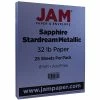 Deals 🌟 JAM Paper Metallic Colored Paper, 32 Lbs., 8.5" X 11", Sapphire Blue Stardream, 100 Sheets/Pack (173SD8511SA120) 👏