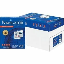 Best Pirce ⌛ Copy & Multipurpose Paper Navigator Premium 8.5" X 11" Multipurpose Paper, 24 Lbs., 99 Brightness, 500/Ream, 10 Reams/Carton (NMP1124) 🥰