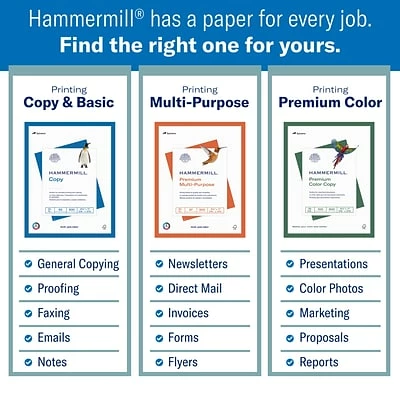 Best Sale 😉 Copy & Multipurpose Paper 🔨 Hammermill Premium Laser Print 8.5" X 11" 3-Hole Punched Multipurpose Paper, 24 Lbs., 98 Brightness, 500/Ream (107681) 🎁 - Image 4
