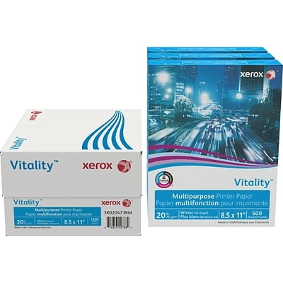 Cheapest ⌛ Copy & Multipurpose Paper Xerox Vitality 8.5" X 11" Multipurpose Paper, 20 Lbs., 92 Brightness, 500 Sheets/Ream, 3 Reams/Carton (3R020473RM) 🎁 - Image 3