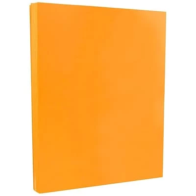 New 🔥 JAM Paper® Smooth Colored Paper, 24 Lbs., 8.5" X 11", Ultra Orange, 500 Sheets/Ream (102558B) 👍 - Image 2