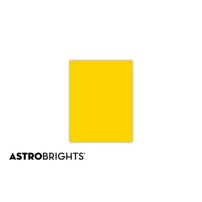 Promo 🔥 Astrobrights Colored Paper, 24 Lbs., 8.5" X 11", Solar Yellow, 500 Sheets/Ream (22531) 🤩 - Image 2