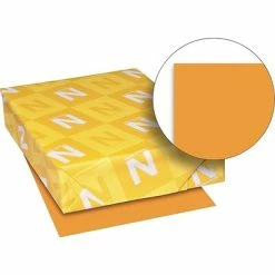 Wholesale 🛒 Colored Paper Exact Brights Multipurpose Paper, 20 Lbs., 8.5" X 11", Bright Orange, 500/Pack (26721) 🔔