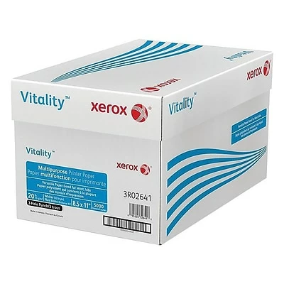 Buy 👏 Xerox® Business Multipurpose Paper Xerox® Vitality® 8.5" X 11" 3-Hole Punch Multipurpose Printer Paper, 20 Lbs., 92 Brightness, 10 Reams/Carton (3R2641) 🔥 - Image 2