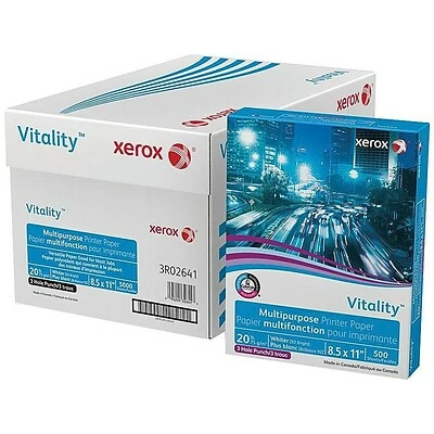 Buy 👏 Xerox® Business Multipurpose Paper Xerox® Vitality® 8.5" X 11" 3-Hole Punch Multipurpose Printer Paper, 20 Lbs., 92 Brightness, 10 Reams/Carton (3R2641) 🔥 - Image 4