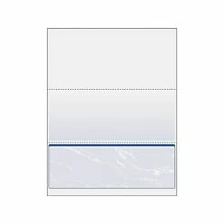 Outlet 😍 Color Printing Paper DocuGard Standard 8.5"W X 11"H Security Check On Bottom Paper, Blue, 500/Ream (04517) 🎁