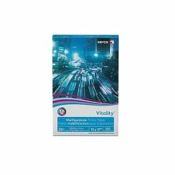 Discount 👏 Xerox® Vitality™ Paper Xerox® Vitality® 11" X 17" Multipurpose Paper, 20 Lbs., 92 Brightness, 500/Ream (3R3761) 👍