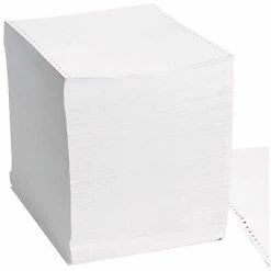 Wholesale 🎁 Quill Brand® White Bond Continuous Form Papers Quill Brand® 9.5" X 11" Continuous Form Paper, 20 Lbs., 92 Brightness 2550 Sheets/Carton (710657) 🎁