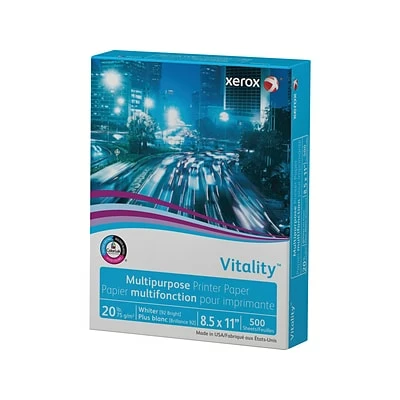 Deals 🌟 Copy & Multipurpose Paper Xerox Vitality 8.5" X 11" Multipurpose Paper, 20 Lbs., 92 Brightness, 500 Sheets/Ream (3R02047PY) 😉 - Image 4