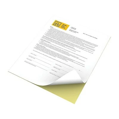 Discount 🎁 Xerox® Business Multipurpose Paper Xerox Revolution 8.5"W X 11"H Carbonless Paper, White/Canary, 2500/Carton (3R12420) 👏