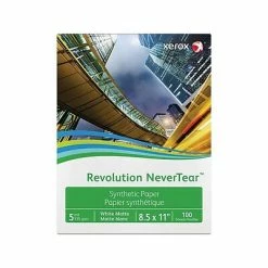 New ❤️ Xerox® Premium Color Laser Paper Xerox Revolution NeverTear Matte Presentation Paper, 8.5" X 11", 100/Pack (3R20172) ⭐