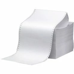 Outlet 😀 Quill Brand® White Bond Continuous Form Papers Quill Brand® 12" X 8.5" Continuous Form Paper, 18lbs., 2800 Sheets/Carton (QU710641) ✔️